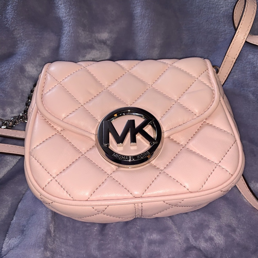 Pink Michael Kors Fulton Crossbody